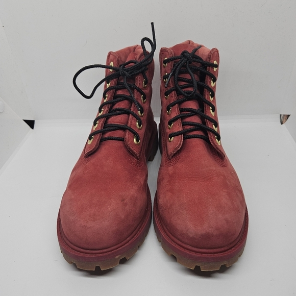 Timberland youth premium 6 inch waterproof boot red size 2.5 - Picture 3 of 11